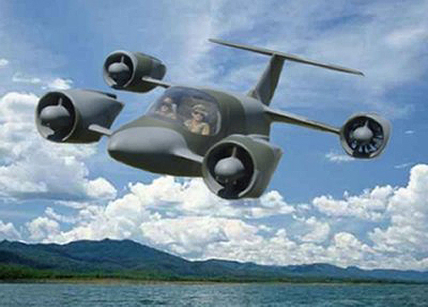 Moller International Skycar® 600 LAMV hybrid-electric or all-electric VTOL passenger and air cargo concept design aircraft Moller International Skycar® 600 LAMV hybrid-electric or all-electric VTOL passenger and air cargo concept design aircraft